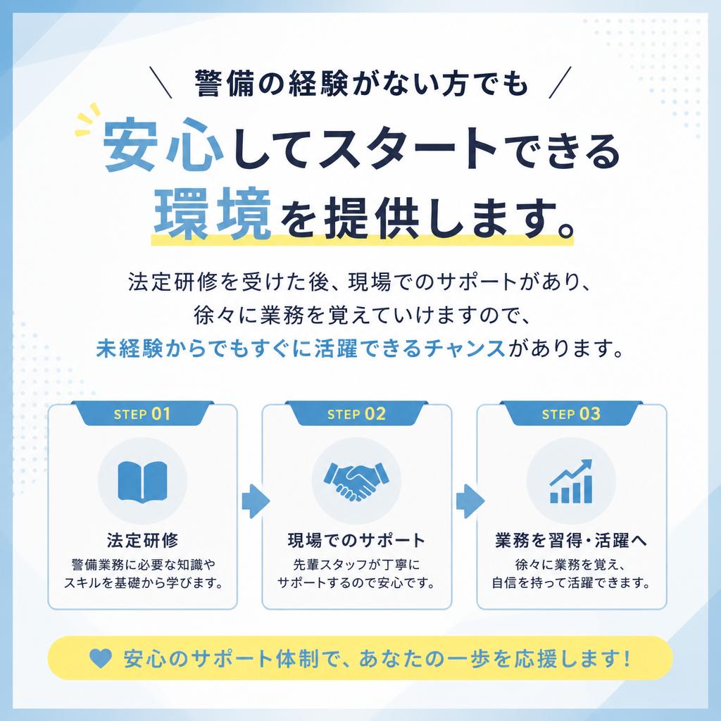 未経験者大歓迎！充実の研修制度
